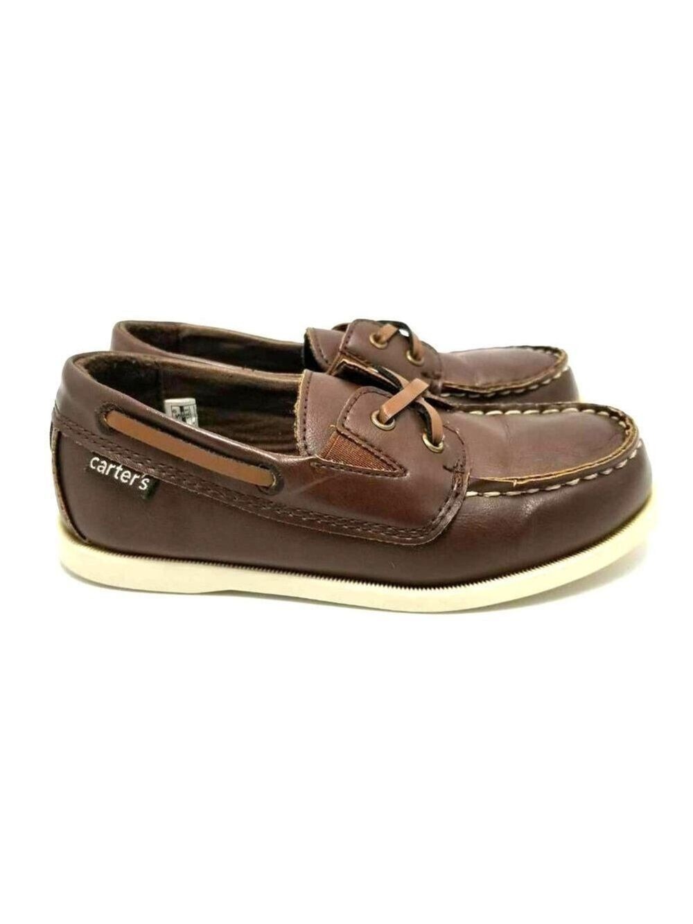 Carters Child Boys Bauk Boat Loafers Shoes Brown Size 12